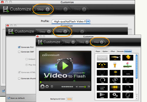 customize android video