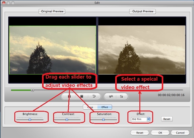 Edit Video Effects