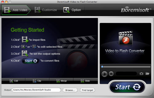 Generate html pageembedded flash video/web videos on Mac OS X.